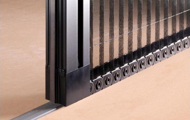 Pleated insect screens for doors