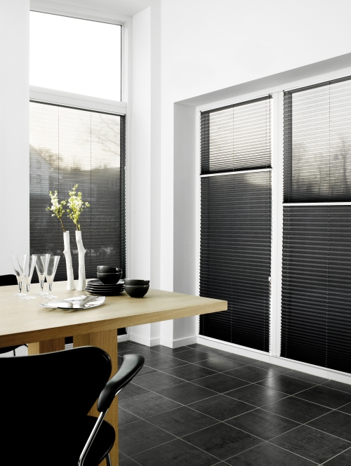 Pleated to measure Folding Blind ☆ aturi ☆ Opaque 100% Blackout Rail Silver 